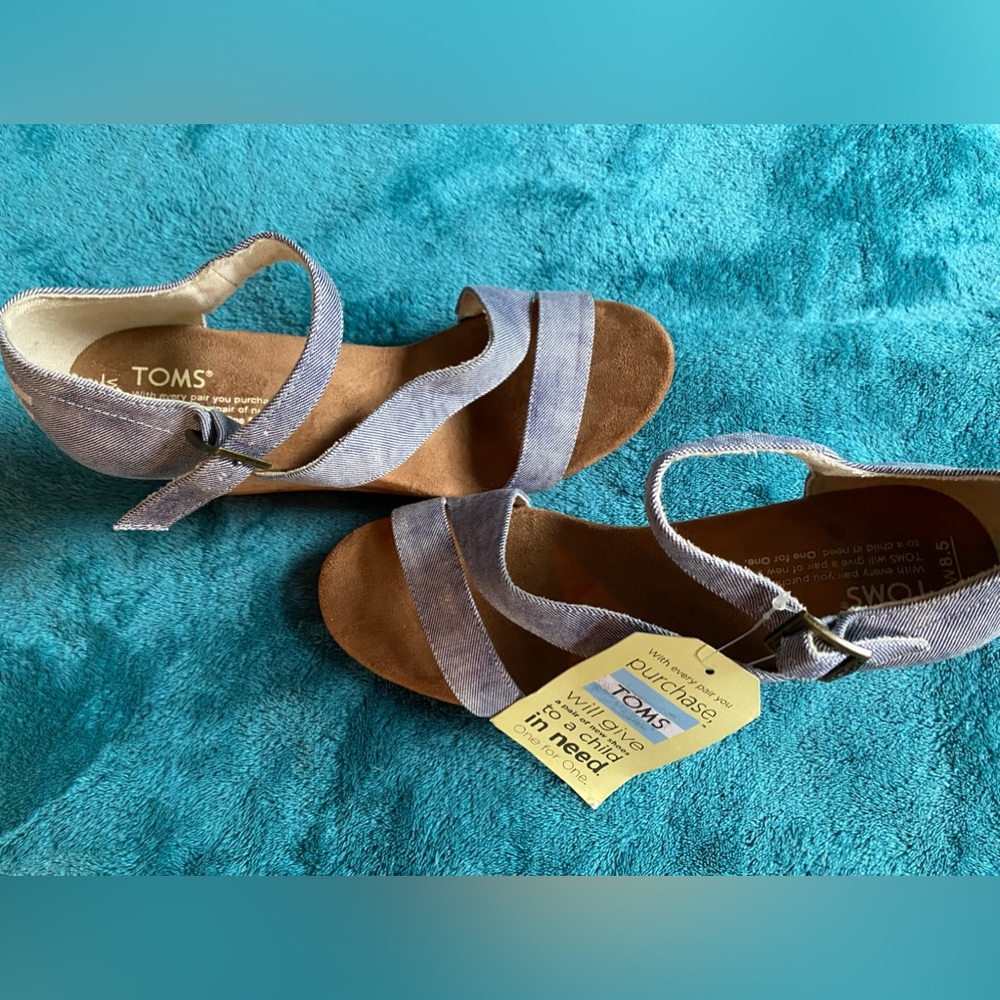Toms Vegan Wedge Sandals